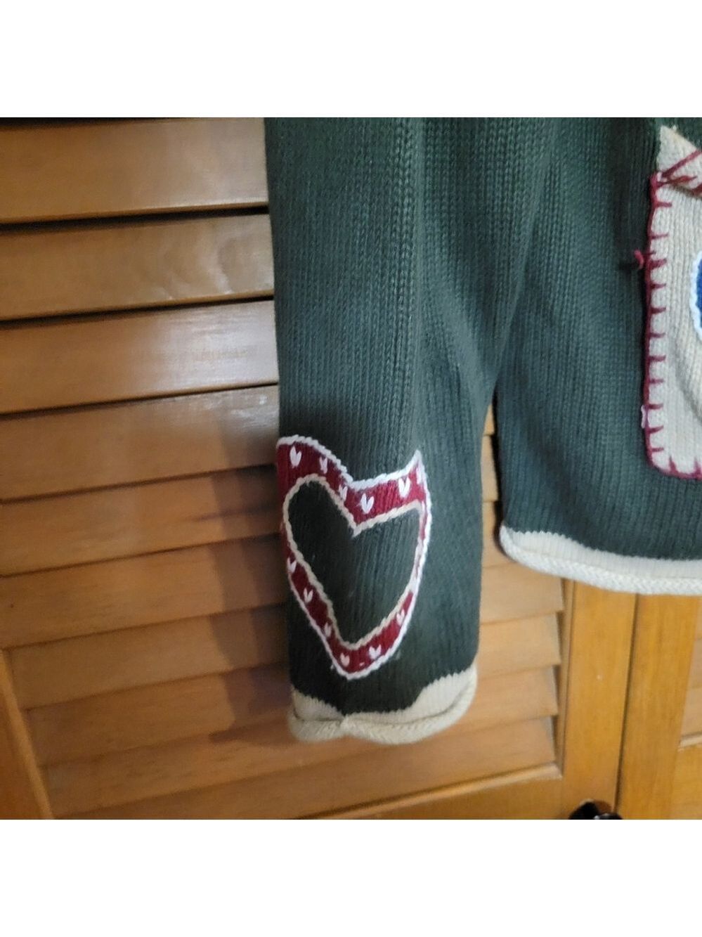 Christopher & Banks Christmas Sweater Cardigan Womens L - Picture 4 of 8